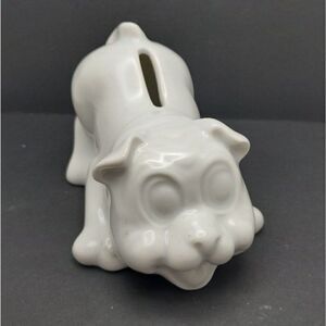 Ceramic Bulldog Boxer Dog Bank Figurine Vintage Made in Spain